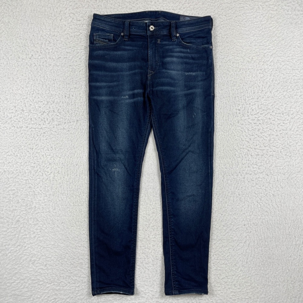 Diesel Spender-NE JoggJeans Mens 28 Dark Blue Skinny Fit Stretch Denim Sweatpant